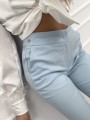 Spodnie cygaretki Freesia 7/8 błękitne L106