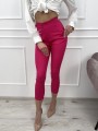 Spodnie cygaretki Freesia 7/8 amarantowe L106