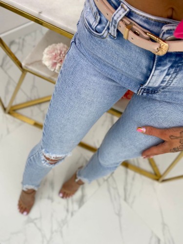 Spodnie Jeans LIGHT BLUE z przetarciami REDIAL RD7188