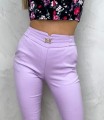 Spodnie cygaretki Freesia 7/8 liliowe L114