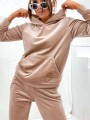 Komplet dresowy welurowy PEPPER beżowy