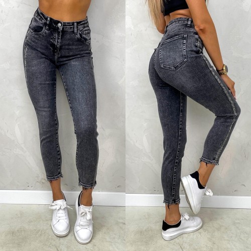 Spodnie Boyfriend z lampasem Toxik L21260