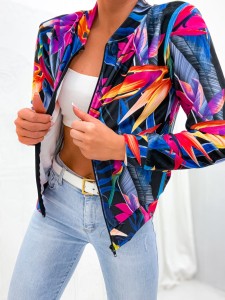 Bluza welurowa HAWAII czarny