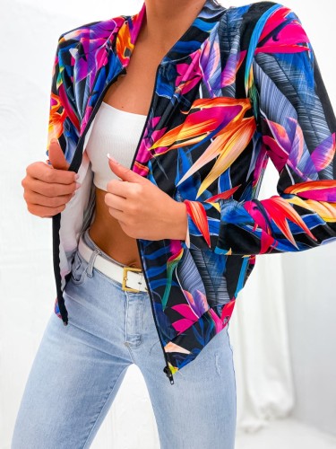 Bluza welurowa HAWAII czarny