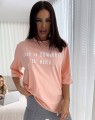 T-shirt DOMINATE – łososiowy BY ME