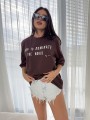T-shirt DOMINATE – czakoladowy BY ME