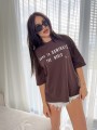 T-shirt DOMINATE – czakoladowy BY ME