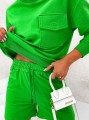 Komplet bawełniany SUMMER VIBE zielony