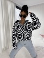 Kurtka żakiet GUESSY zebra – czarno-biała BY ME
