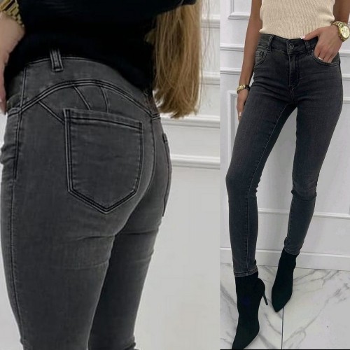 Spodnie JEANS szare Push Up  Toxik L21164-14