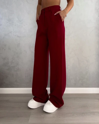 Spodnie SIMPLE wino BY ME