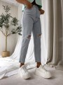 Spodnie jeans z dziurami MOM FIT BY ME