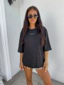 Bluzka T-shirt MARMARIS II BŁYSK – czarny BY ME