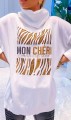 SWETER OVERSIZE Z GOLFEM MON CHERI ecru