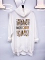 SWETER OVERSIZE Z GOLFEM MON CHERI ecru