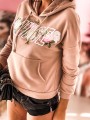 Bluza FLOWERS z kapturem LUISE mocca