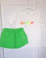 Bawełniane spodenki / szorty LUISE zielone NEON