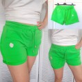 Bawełniane spodenki / szorty LUISE zielone NEON