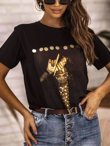 Koszulka T-shirt GODDESS czarny