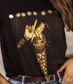 Koszulka T-shirt GODDESS czarny